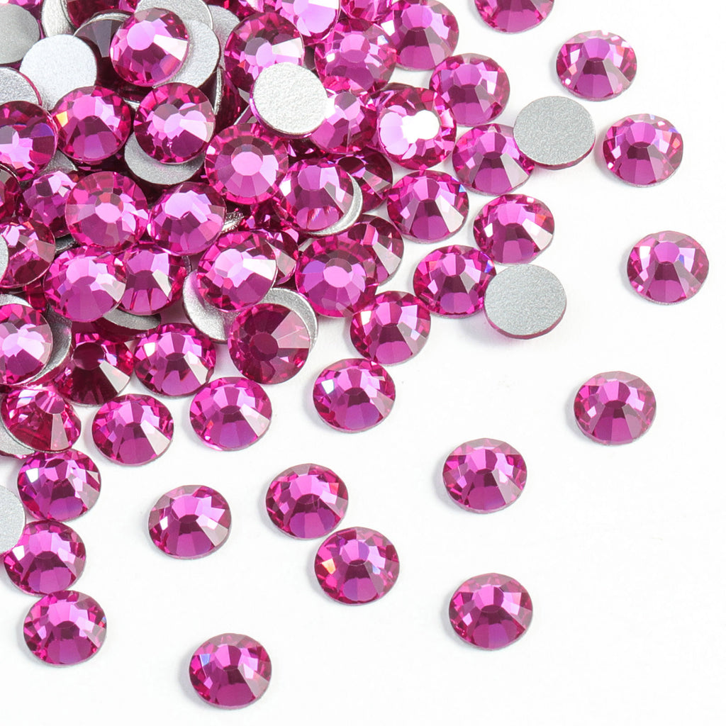 qiipii 2250Pcs Pink Nail Rhinestones 120 Multi Shapes Flatback Rhinestones  Big Gems +2130 Light Pink Round Beads K9 Glass Stones Diamonds jewels