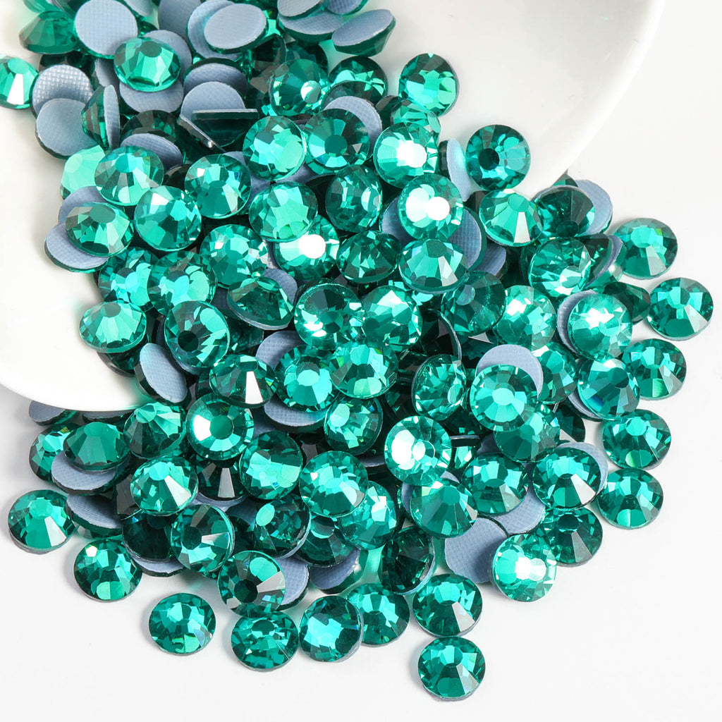 Beadsland Hotfix Rhinestones, Crystal Rhinestones for Crafts Clothes DIY  Decoration- Blue Zircon