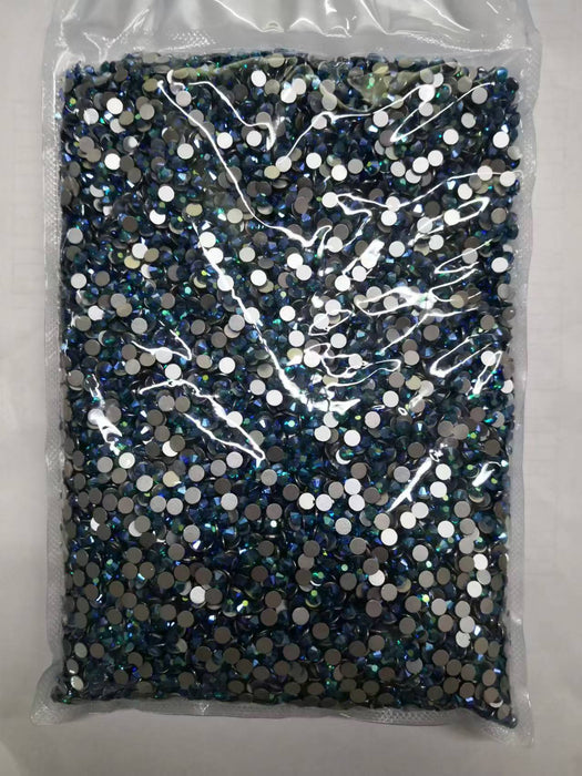 Beadsland Flatback Rhinestones Bulk, Rhinestones for Nails Crafts Clothes DIY Decoration, IndicoliteAB