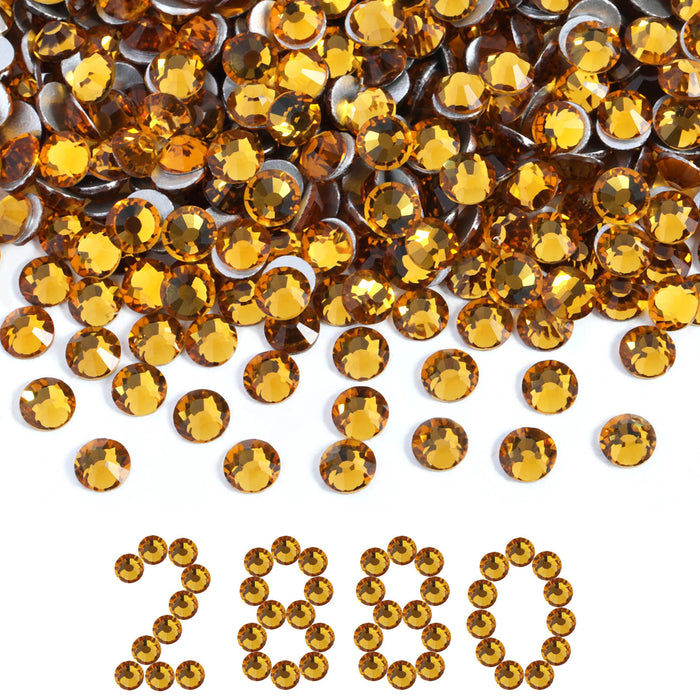 Beadsland Flatback Rhinestones Bulk, Rhinestones for Nails Crafts Clothes DIY Decoration, Topaz