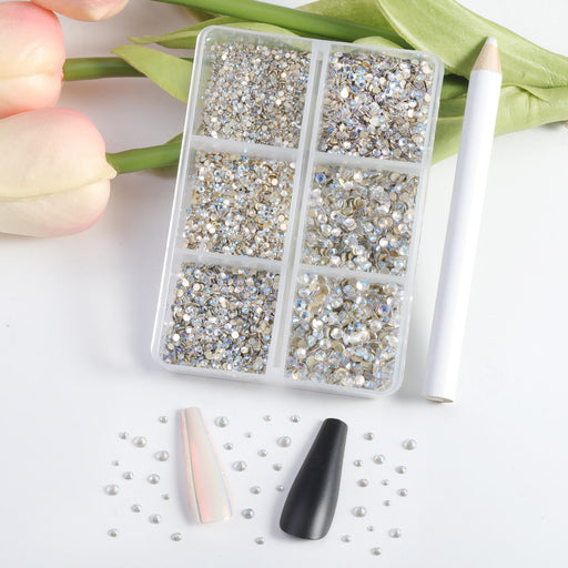 4200pcs Rhinestones for Nails Nail Glitter Sequins Nail Decals with  Crystals Nail Gems Diamonds for Nail Art Including Wax Pencil for  Rhinestones And Rhinestone Picker