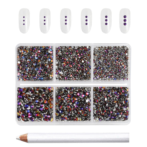 Beadsland Rhinestones for Makeup,8 sizes 2500pcs Crystal Flatback  Rhinestones Face Gems for Nails Crafts with Tweezers and Wax Pencil,Blue  Moonlight,SS4-SS30 : : Beauty & Personal Care