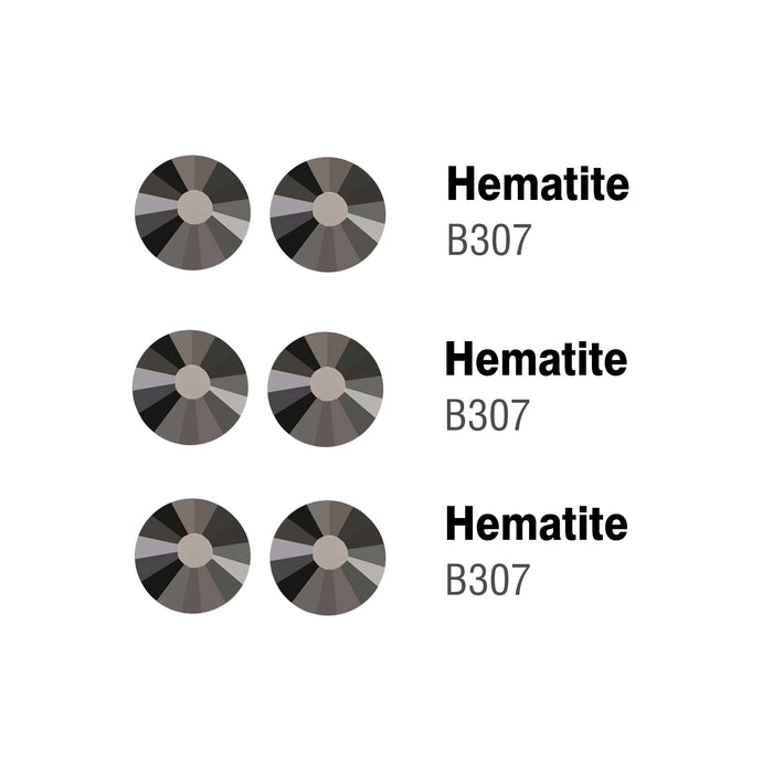Beadsland Flatback Rhinestones Bulk, Rhinestones for Nails Crafts Clothes DIY Decoration, Hematite
