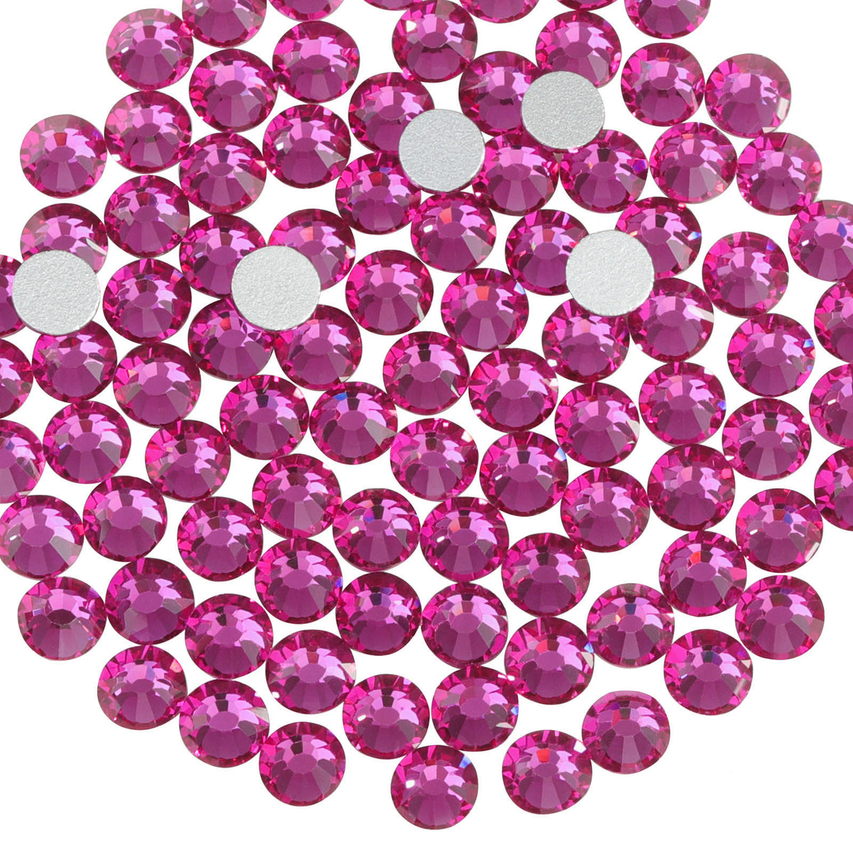 Beadsland Rhinestones for Makeup,8 Sizes 2500pcs Crystal Flatback  Rhinestones Face Gems for Nails Crafts with Tweezers and Wax  Pencil,Transparent