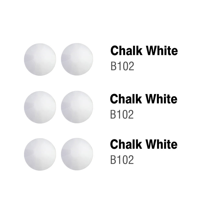 Beadsland Hotfix Rhinestones Bulk, Hot Fix Rhinestones for Crafts Clothes DIY Decoration, Chalk White