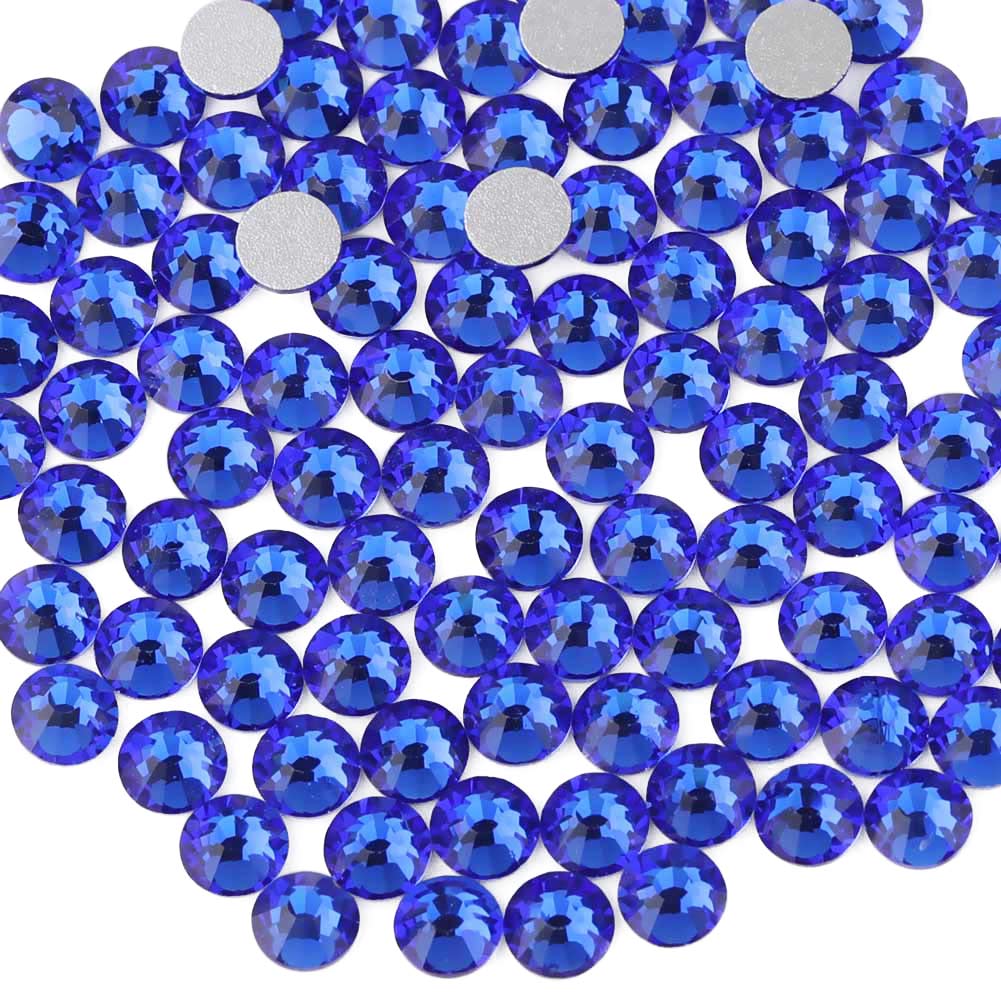 beadsland Flat Back Crystal Rhinestones Round Gems for Nail Art and Craft  Glue Fix,Champagne (1.3-1.4mm) SS3/1440pcs
